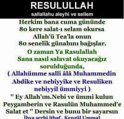 Cuma Günü Salavat Okunuşu ve Anlamı